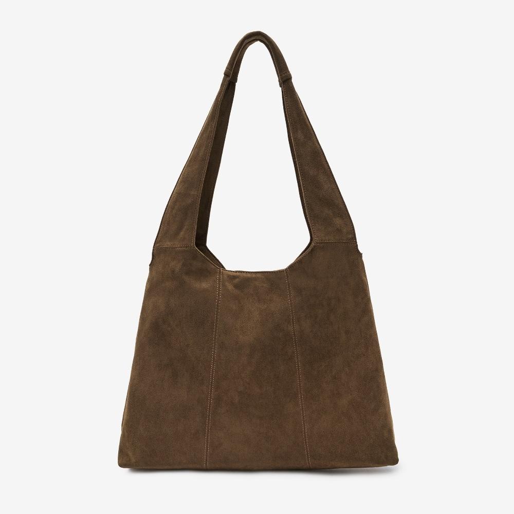 마가렛 스웨이드 숄더백 [브라운]