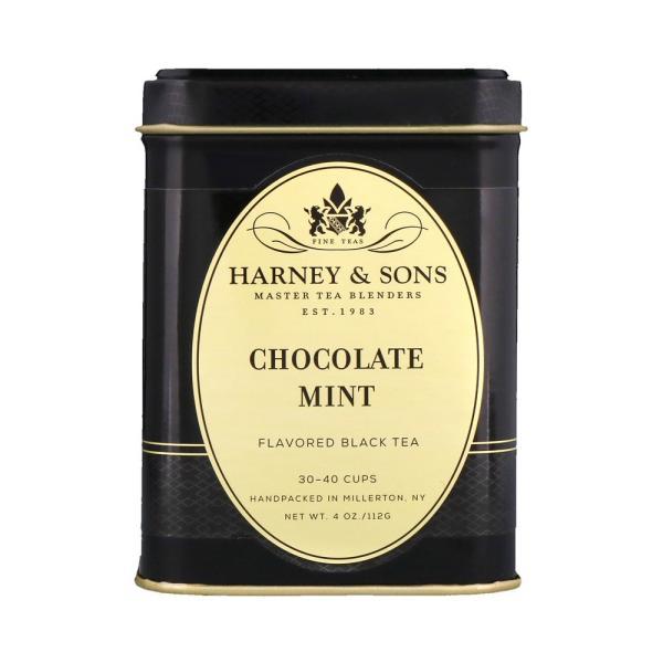 [아이허브] Harney & Sons 초콜릿 민트 홍차 4oz, 블랙티 디저트티 핫티 카페인함유