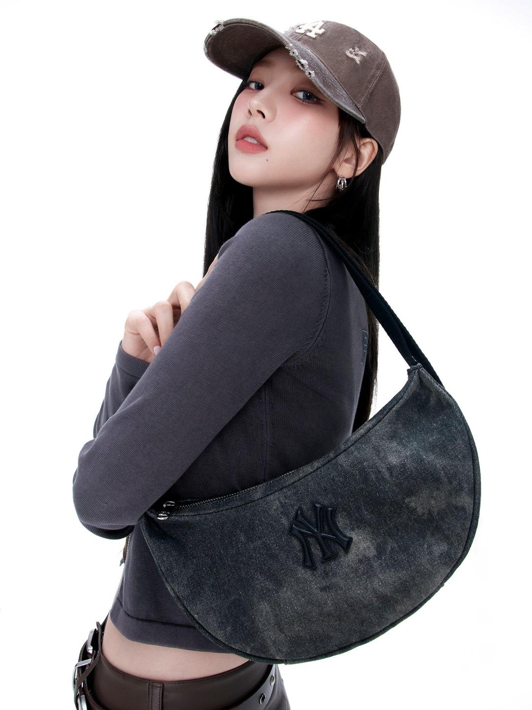 빈티지 워싱 숄더백 뉴욕양키스