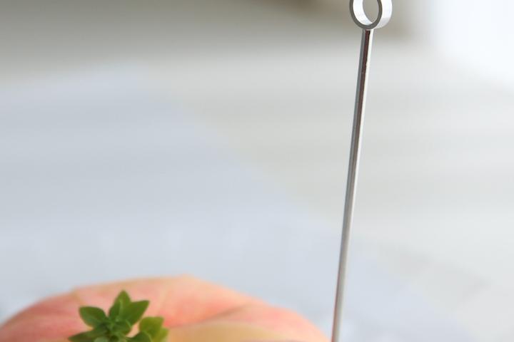 스텐 칵테일 실버링 데코픽 5P 머들러 핀 스틱 머들링 칵테일픽