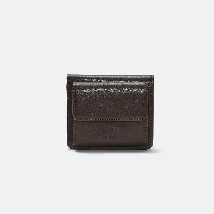 Layer half wallet Wrinkled Umber