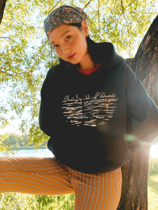 T.S.W Embroidered Hoodie Navy