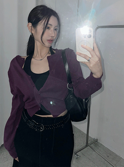 [핏보장/6컬러] 보송 콩단추 라운드 니트 가디건