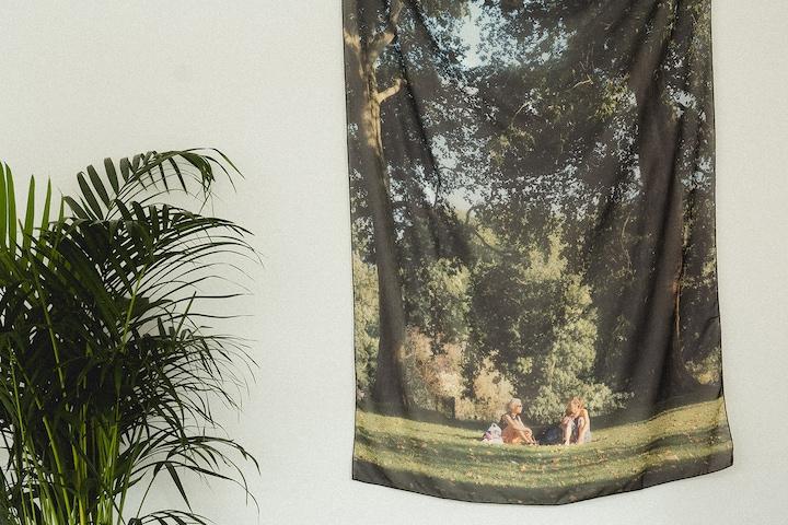 St.Jame's Park 런던 쉬폰 패브릭 포스터 가리개 커튼 (short ver.)