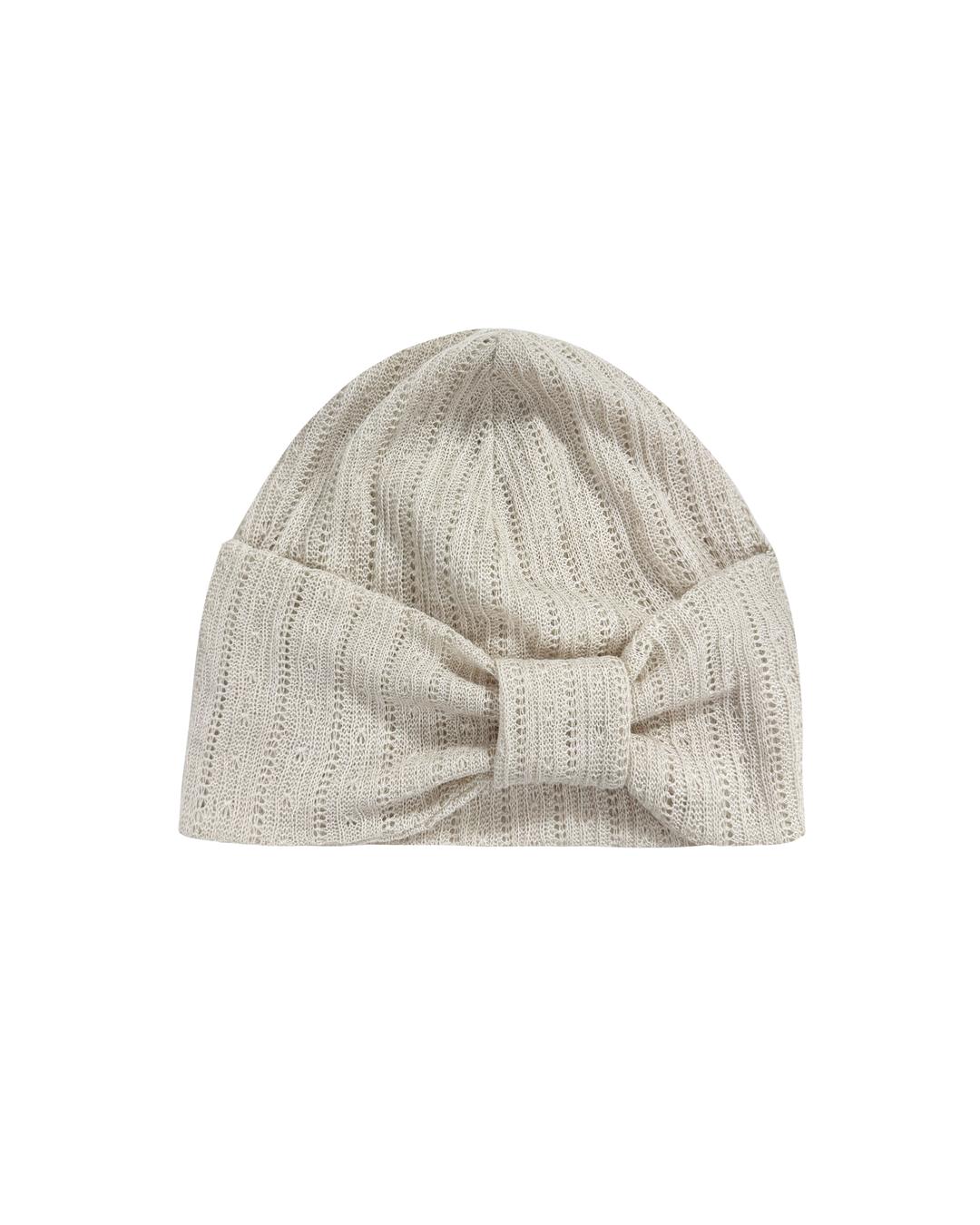RIBBON KNIT BEANIE [IVORY]_10월 20일 예약배송