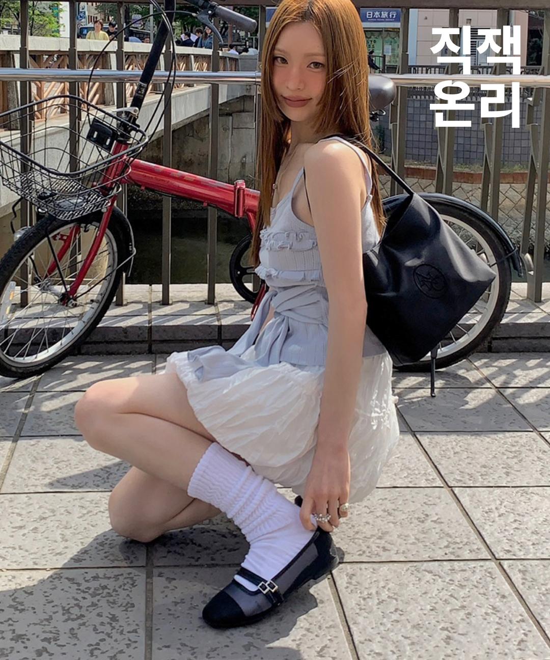 레이지앤 [직잭단독] Melburn 메쉬 더블 스트랩 플랫슈즈(1cm)_APF378 l 3colors