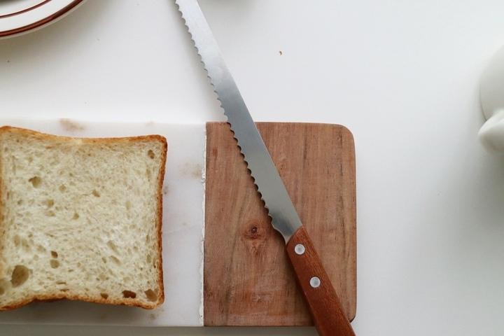 롱 브레드 나이프 우드 빵칼 카페 브런치용