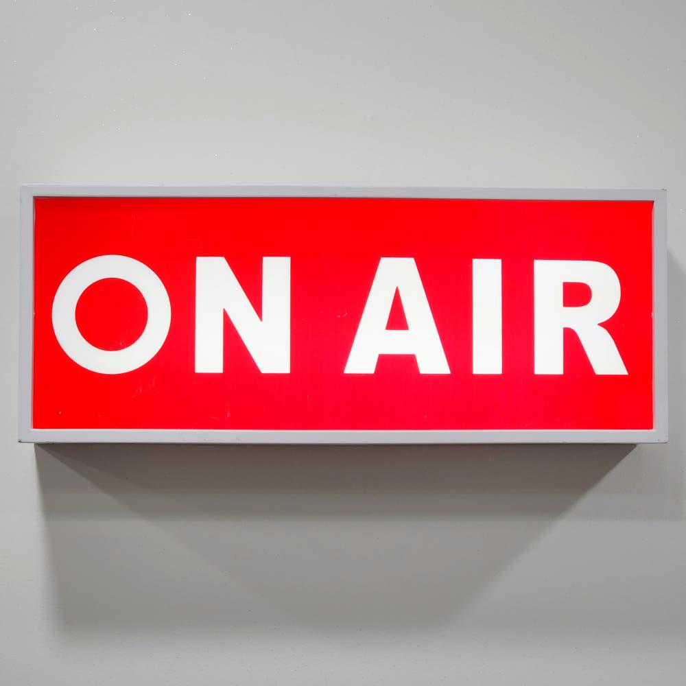 (빈티지새상품)방송국 ON AIR 온에어 LED 대형 조명 라이트