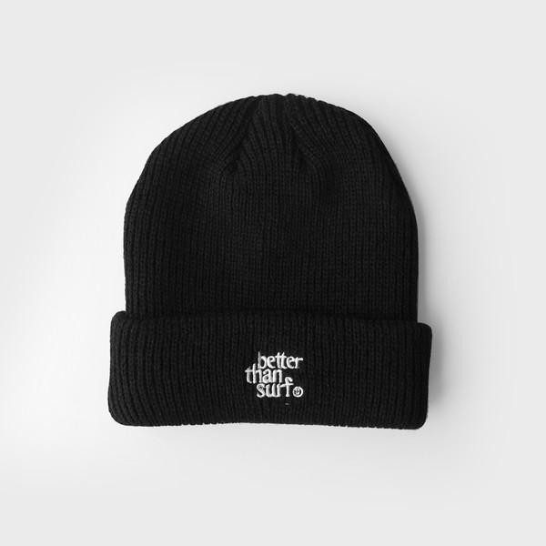 Knit Logo Beanie - Black
