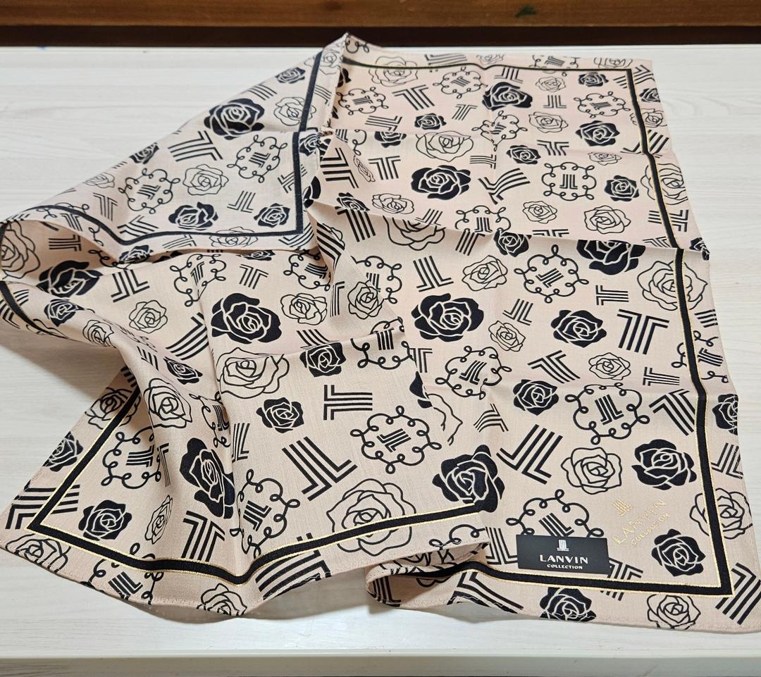 랑방 2024SS 로고 패턴 손수건 겸 쁘띠 스카프 (3종택1)