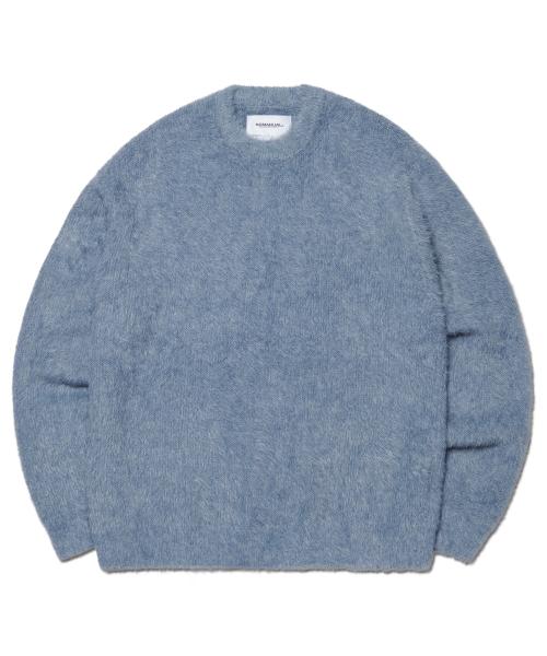 노매뉴얼(NOMANUAL)  CROPPED HAIRY KNIT - MARINA - 사이즈 & 후기 | 무신사