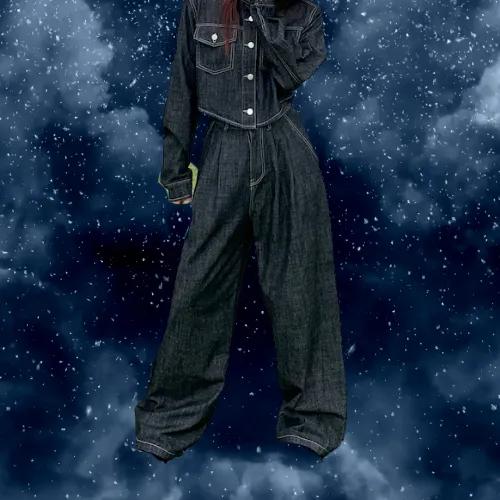 두 컬러의 데님 세트