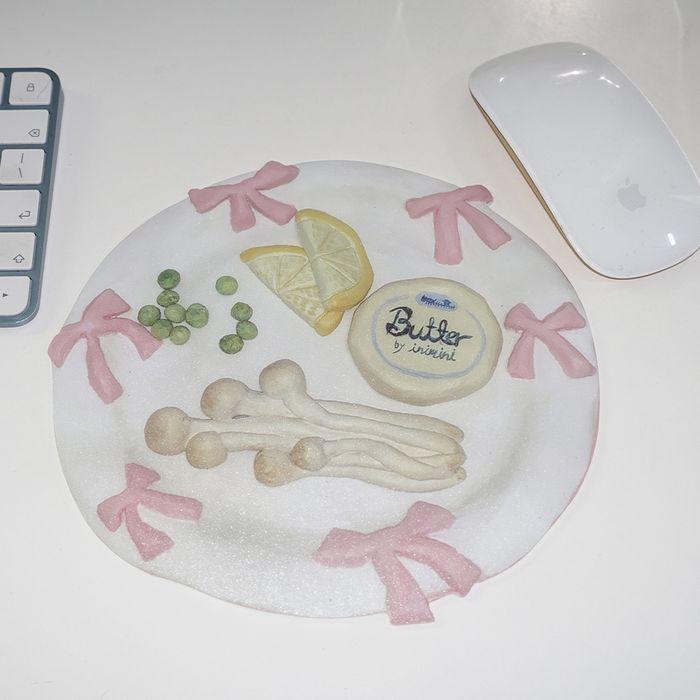 ribbon plate mouse pad