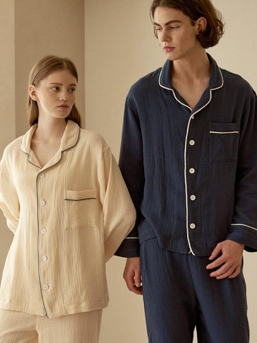 커플 오가닉 파자마 세트