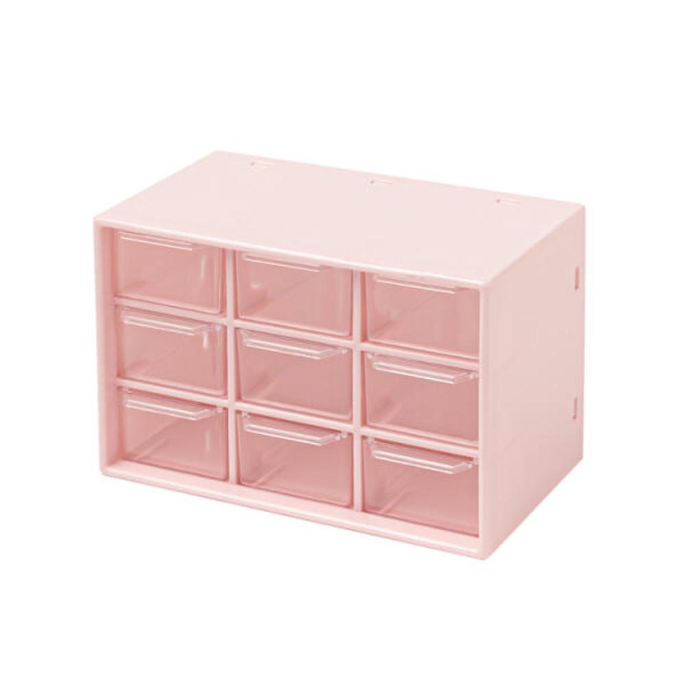 아트박스 미니 서랍장 9칸 핑크 (53010987)