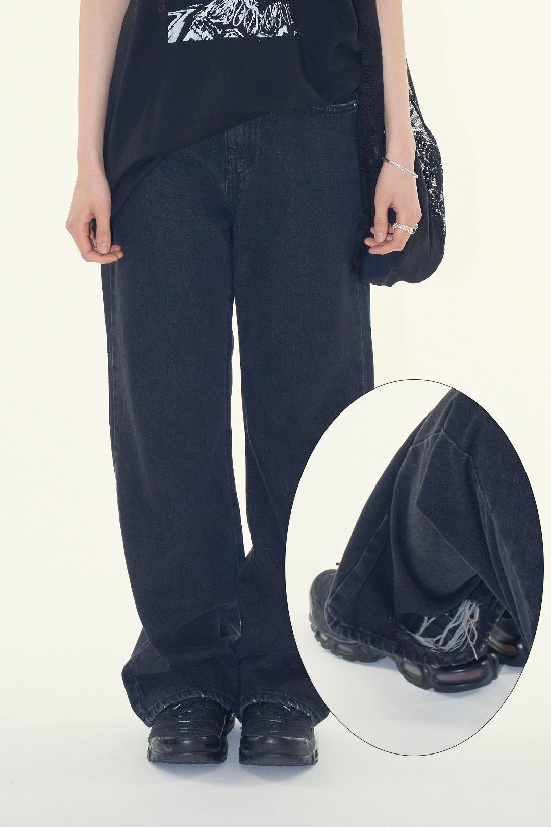 발렌 세미 부츠컷 데님