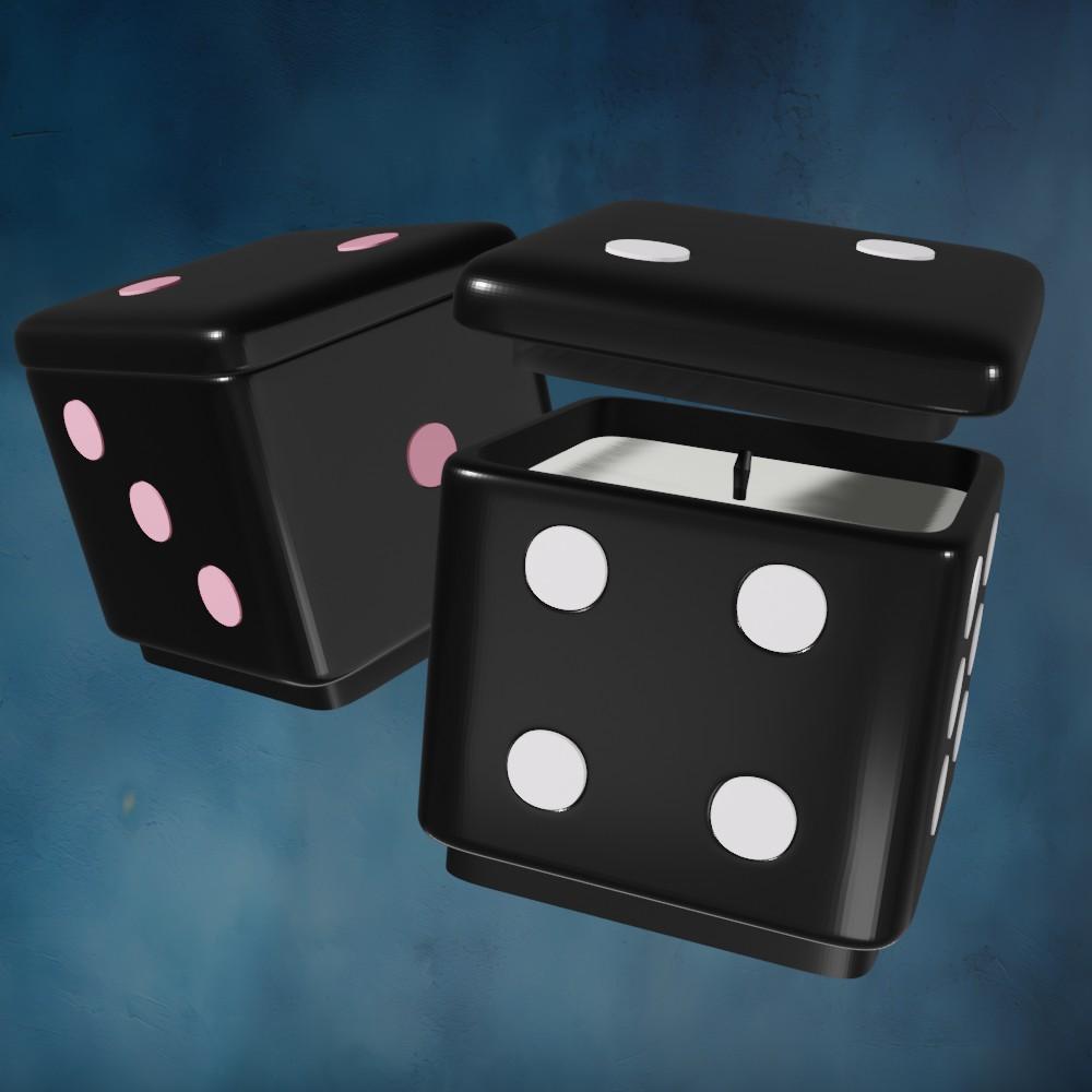 "Dice\" Candle
