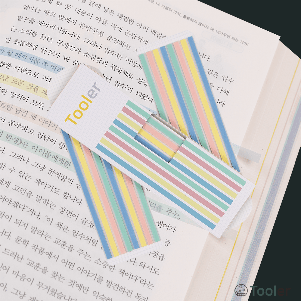 [tooler] 툴러 독서용 파스텔 롱플래그