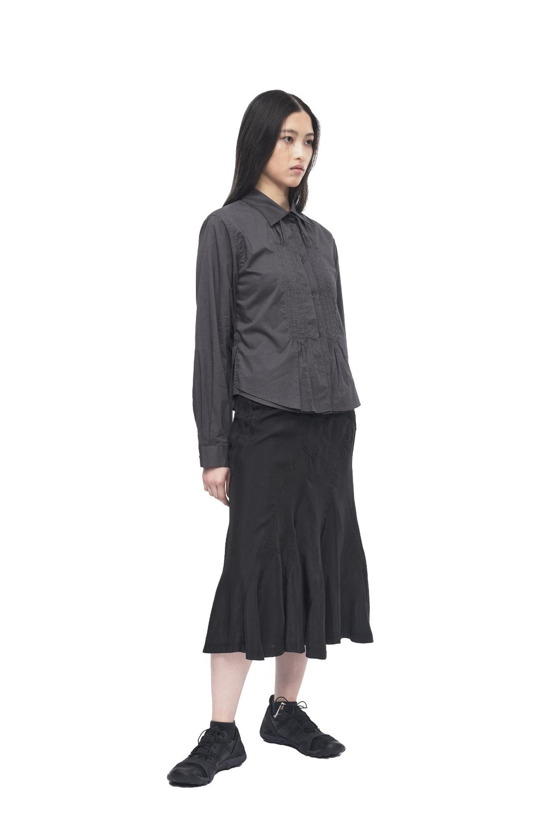 SHIRRING SHIRT CHARCOAL