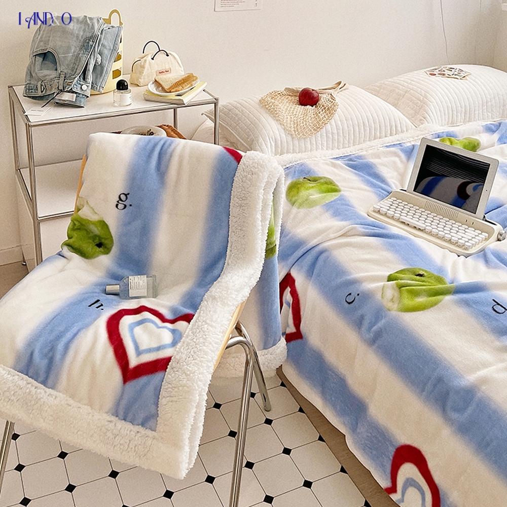 하트빔 양털 이불 스트라이프 극세사 겨울담요 싱글 퀸 차량용 캠핑