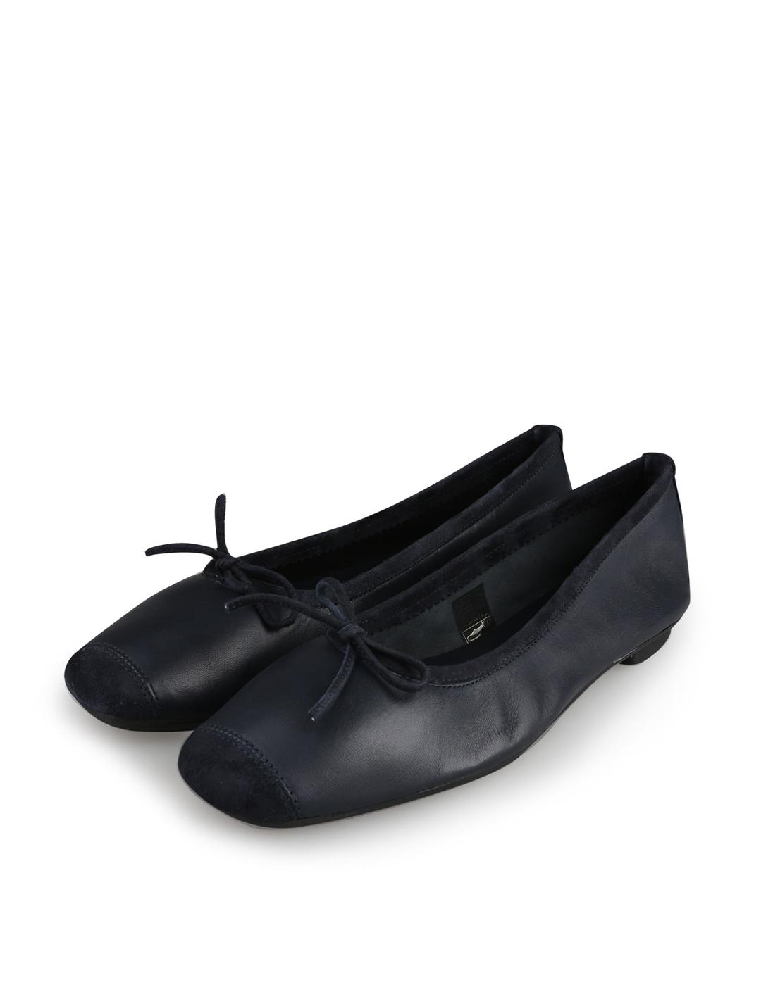 흐꺙 하모니 발레리나 플랫슈즈 여성 무광 가죽 로퍼 HATT00055-MAR