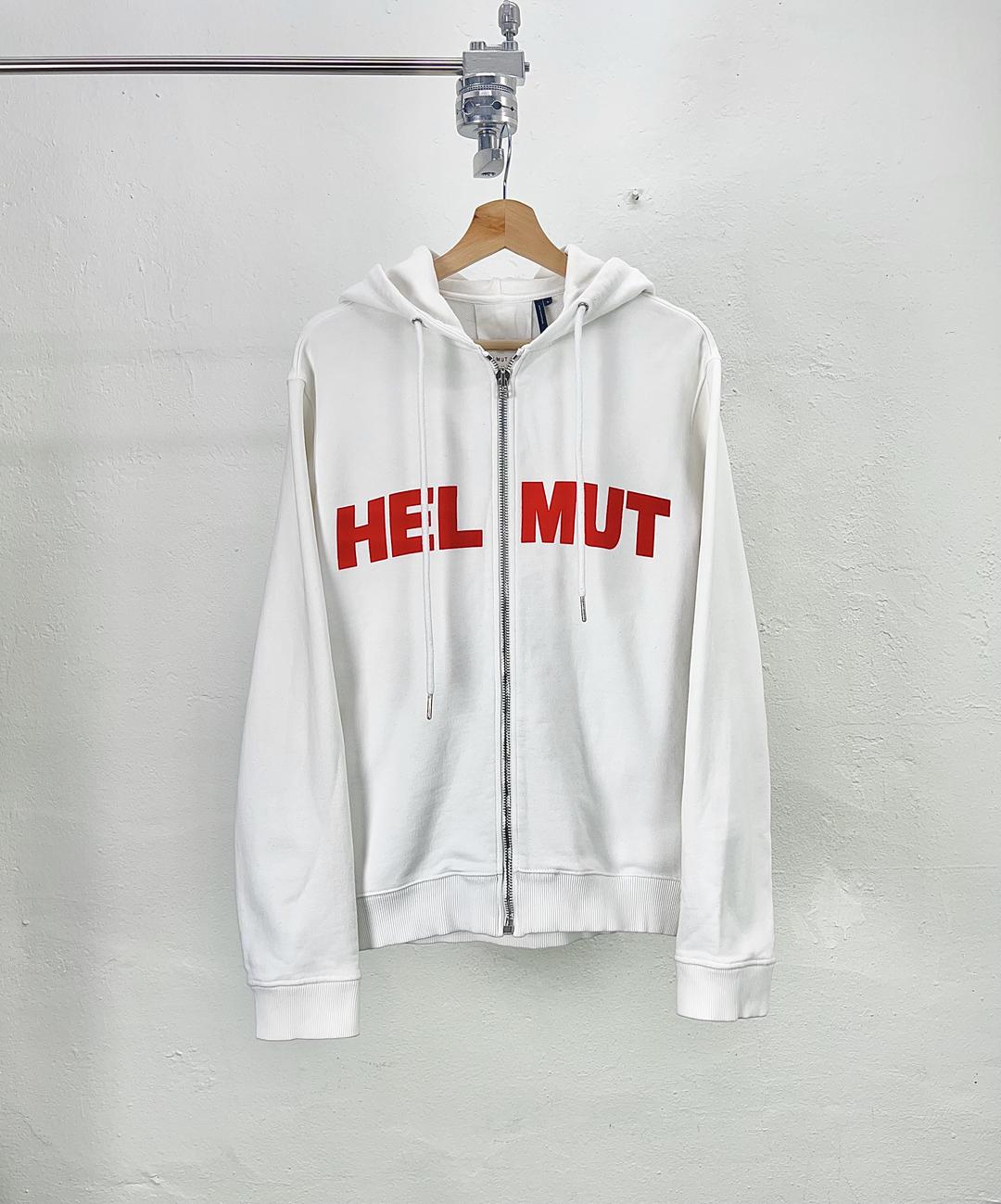 헬무트랭 복스드 로고 후드 집업
