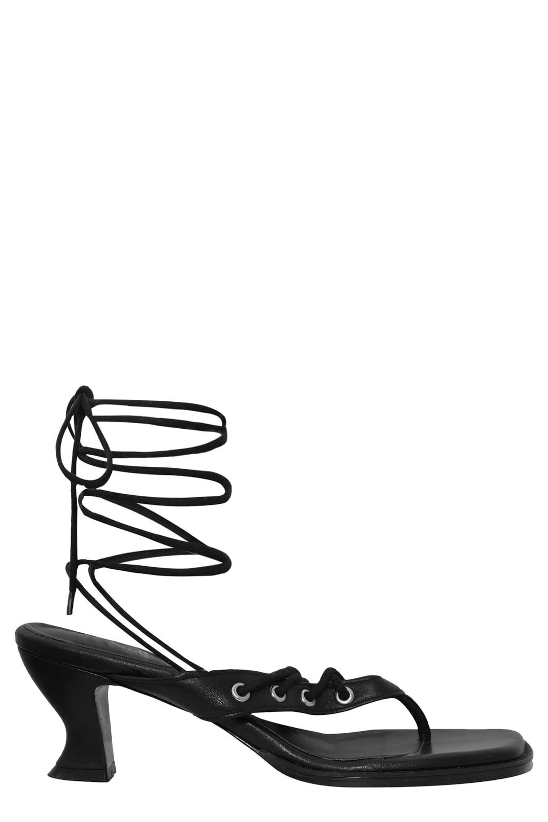 2WAY STRING FLIP FLOP HEEL / BLACK