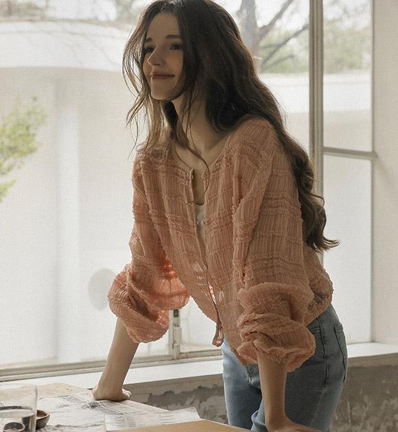 [후기최고 인생템✨][JUST BETTER] 줄리아 퍼프소매 양면블라우스