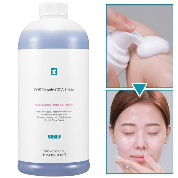 시카 버블토너 대용량 1000ml 약산성 거품 닦토 속건조 각질 진정 보습 탄력 모공수축 7스킨법