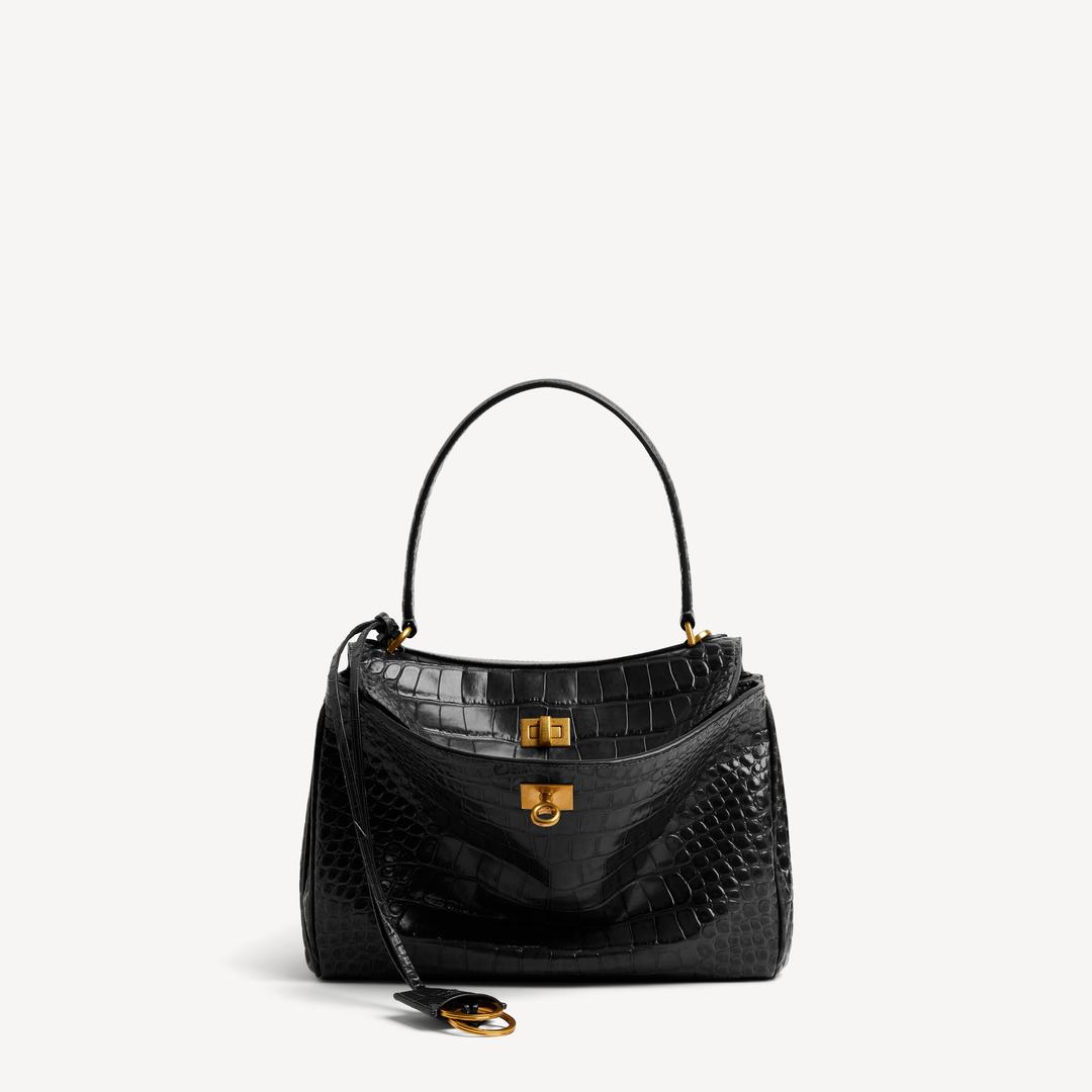 여성 로데오 핸드백 스몰  블랙