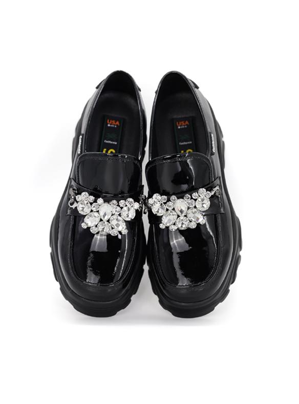 SMA SHOES 뉴트로 대인로퍼 스니커즈(리얼레더) 블랙