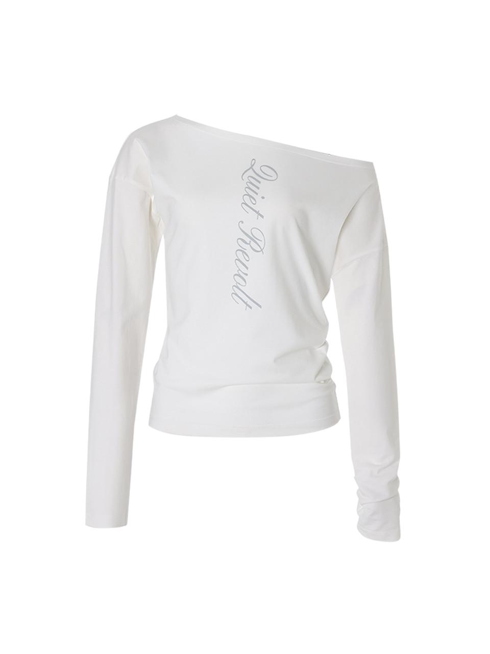 LETTERING OFF SHOULDER TOP_WHITE