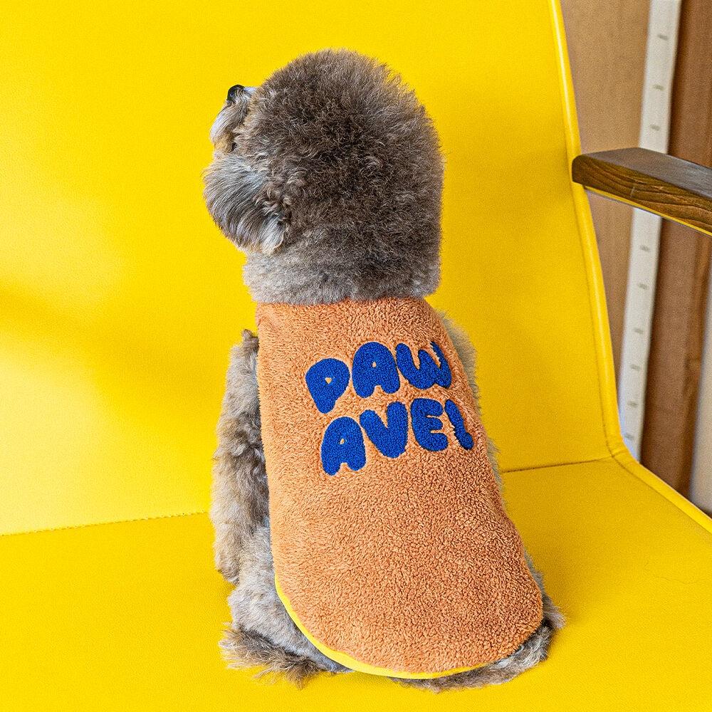 리버시블 부클 자수 패딩(브라운)