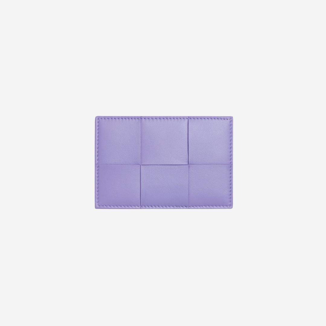 Bottega Veneta Credit Card Case Lambskin & Calfskin Wisteria
