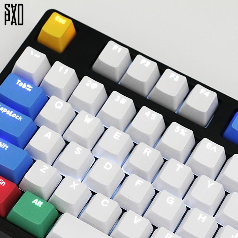 사오파오 PBT OEM 스타일 키캡 (31가지), 분필 LED