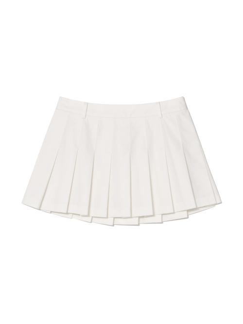 GIRLFRIEND PLEATED MINI SKIRT (WHITE)