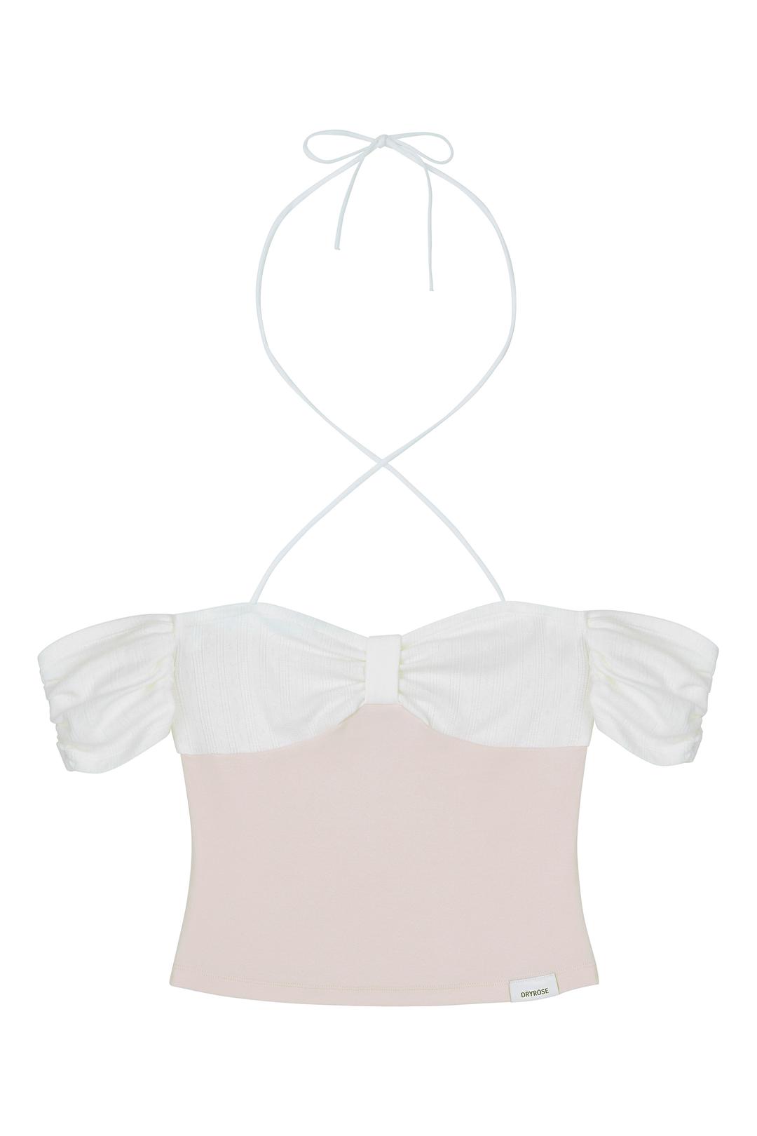 RIBBON CONTRAST TOP (PINK)
