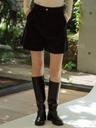 Corduroy two turk short pants_Black