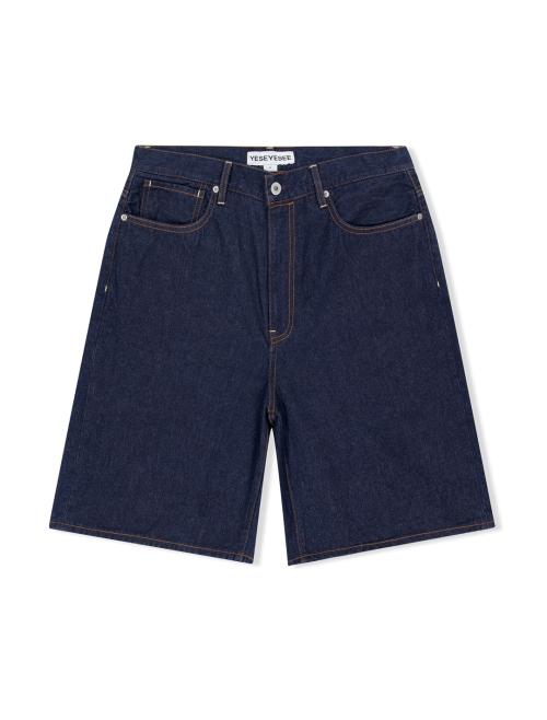 Basal 5 Pockets Denim Shorts Dark Indigo