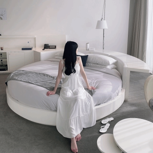 [당일출고] 비치 끈나시 롱 원피스