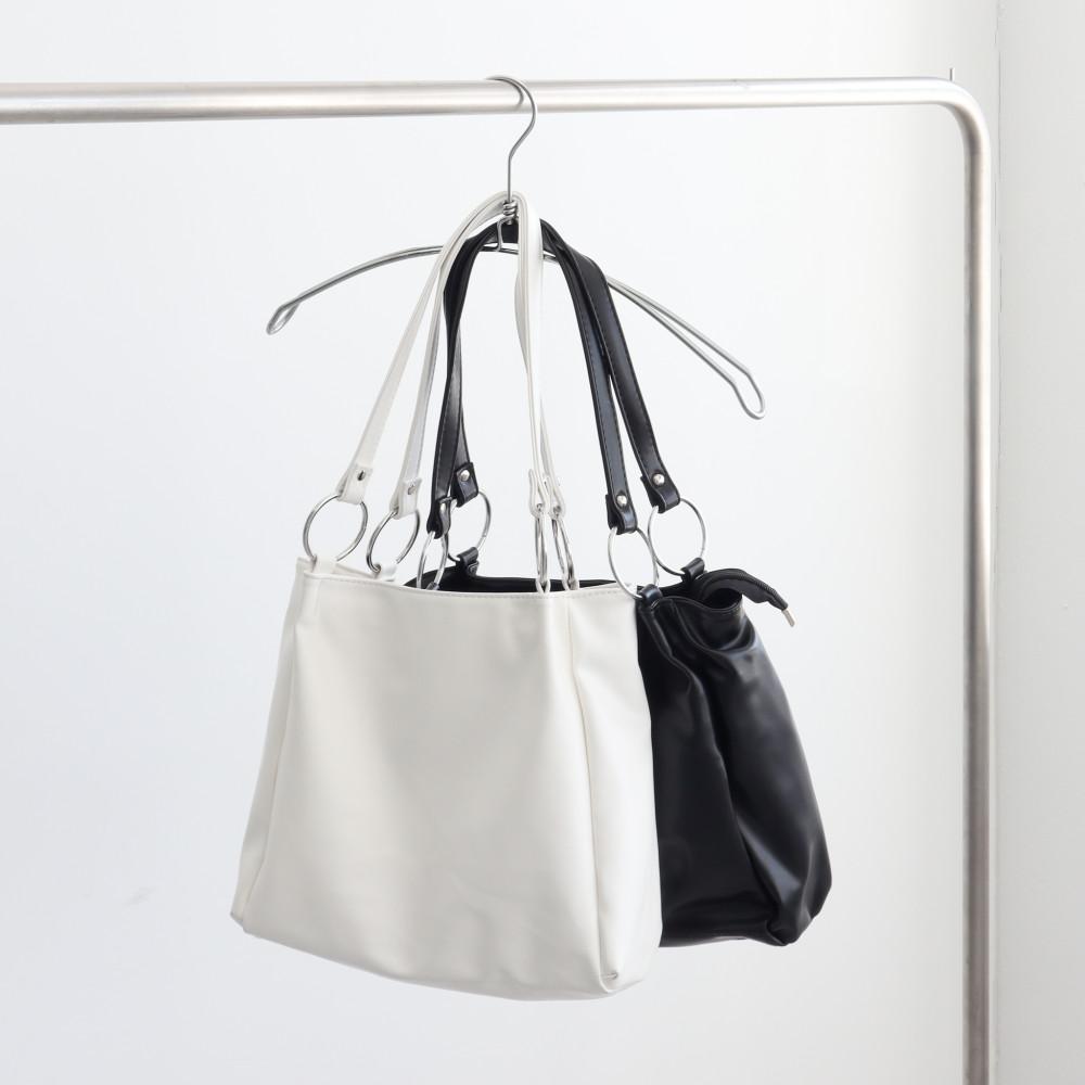 [블랙휴] 링 쇼퍼백 휘뚜루마뚜루 보부상 가방 2color