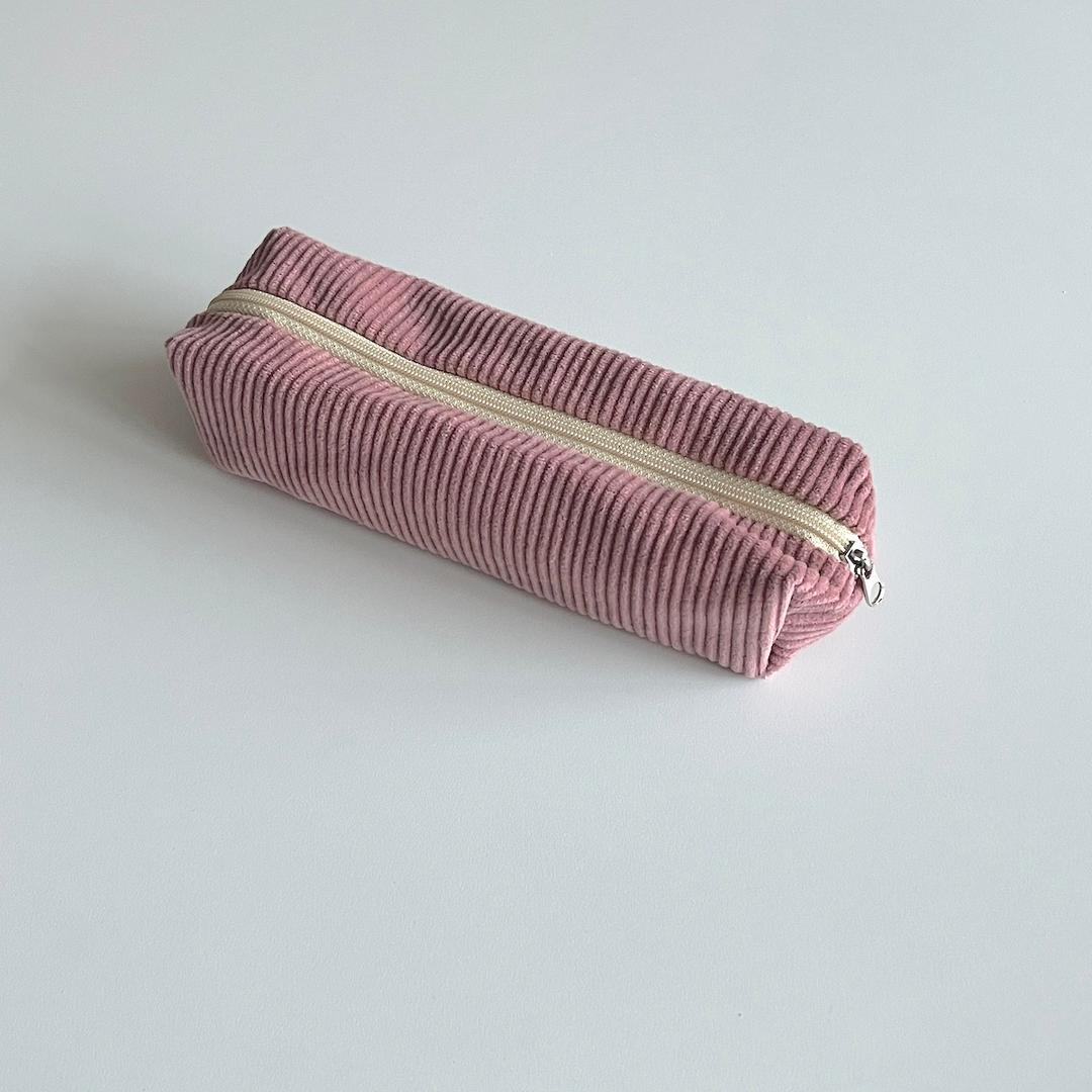 프루트 핑크 골덴 필통(Fruit pink corduroy pencil case)