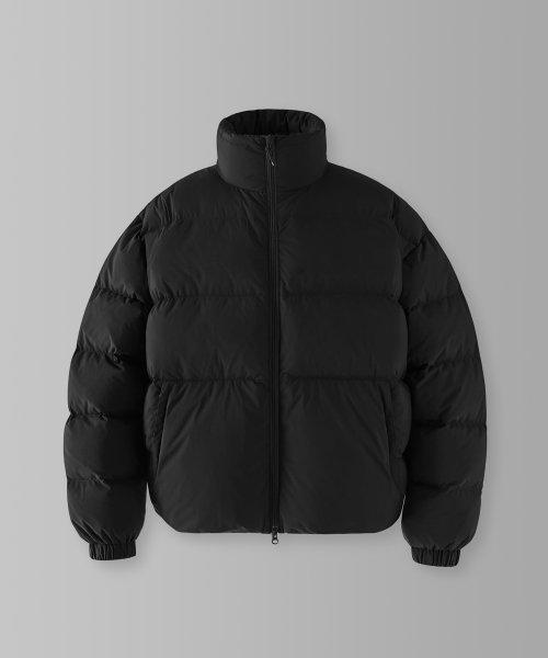 덕다운 미니멀 푸퍼 숏패딩_Black