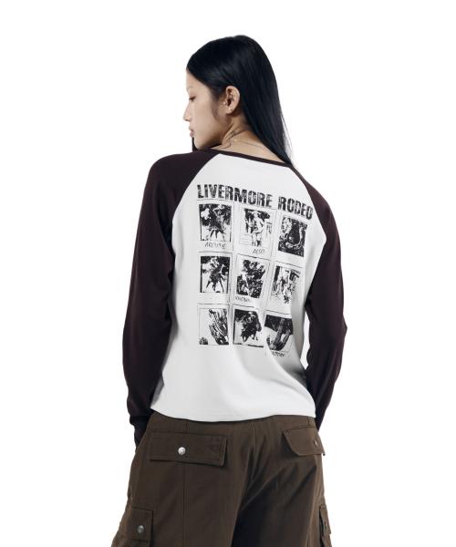Slit Raglan Long Sleeve (Brown)