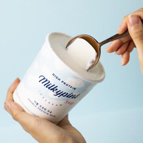 밀키파인트 더블 프로틴 우유 단백질 파인트 아이스크림 474ml