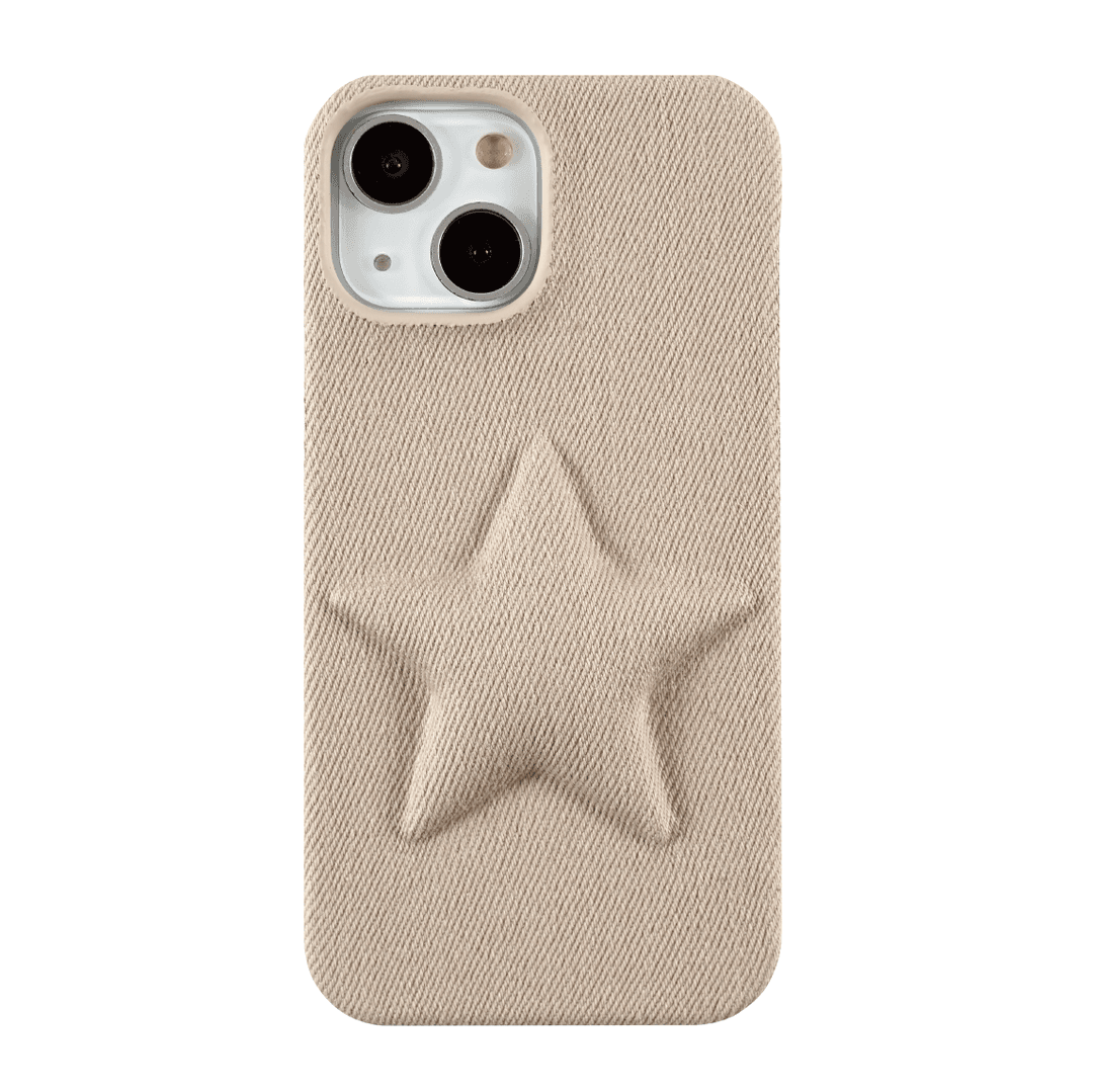 Star cushion case (beige)