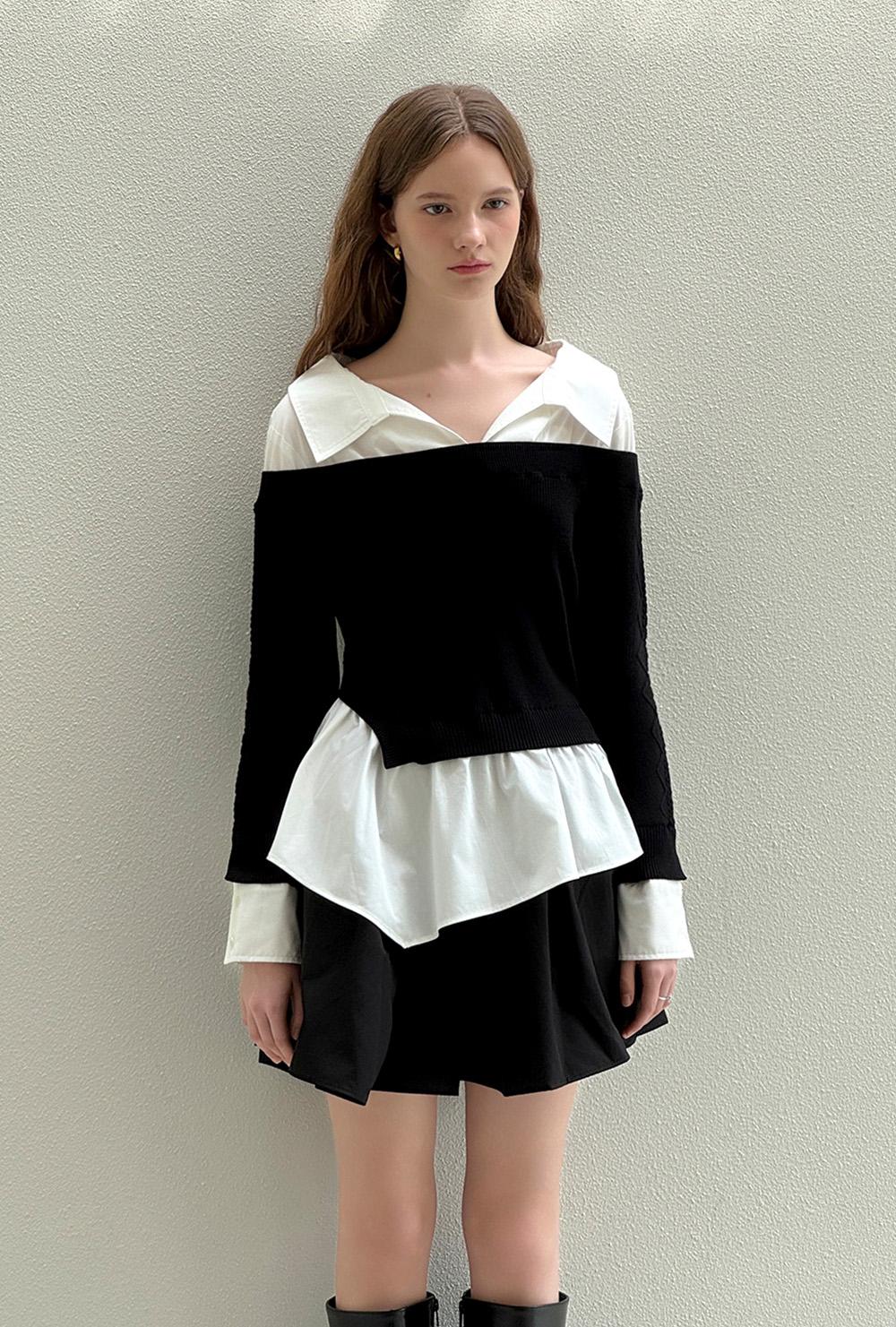 Layerd shirts knit