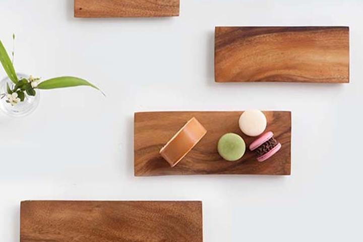 니코트 우드 스퀘어 플레이트 5size