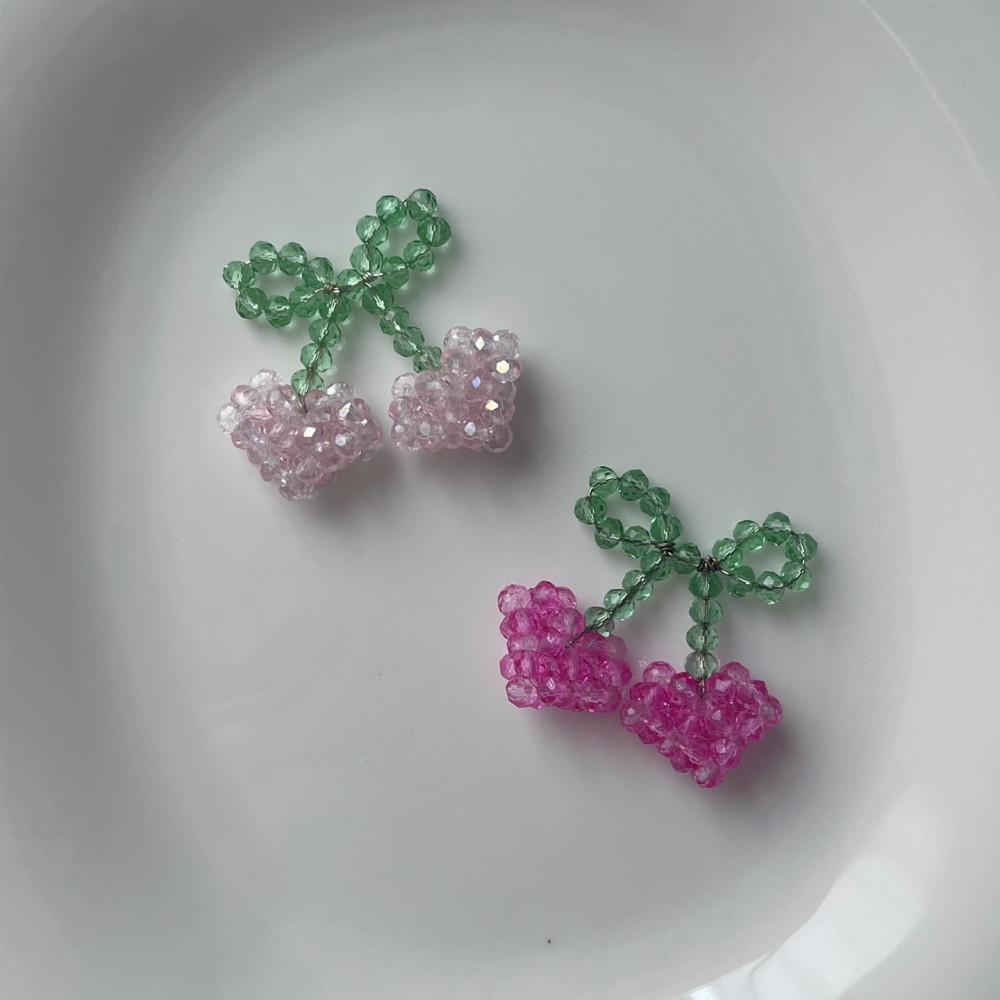 heart cherry keyring (하트 체리 키링)