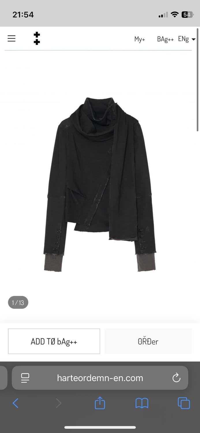 Harteordemn Asym Scarf Jacket | 후루츠패밀리